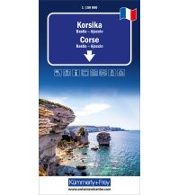 Straßenkarten Frankreich Kümmerly+Frey Regional-Strassenkarte Korsika 1:150.000 Hallwag Kümmerly+Frey AG