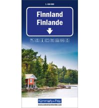 Straßenkarten Kümmerly+Frey Strassenkarte Finnland 1:650.000 Hallwag Kümmerly+Frey AG