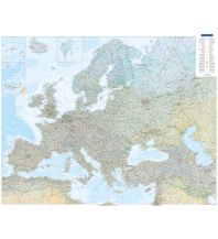 Straßenkarten Europa Europa physikalisch Poster 1:4,5 Mio. Hallwag Kümmerly+Frey AG