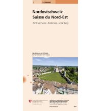 Wanderkarten Schweiz & FL Nordost-Schweiz 1:200.000 Bundesamt für Landestopographie