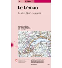 Wanderkarten Schweiz & FL 40 Le Léman 1:100.000 Bundesamt für Landestopographie