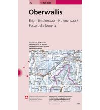 Hiking Maps Switzerland 42 Oberwallis Bundesamt für Landestopographie