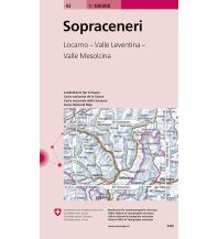 Hiking Maps Switzerland 43 Sopraceneri Bundesamt für Landestopographie