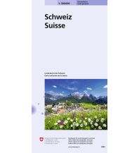 Road Maps Switzerland Generalkarte Schweiz 0050, 1:300.000 Bundesamt für Landestopographie