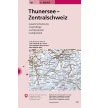 Hiking Maps Switzerland 101 Thunersee - Zentralschweiz Bundesamt für Landestopographie