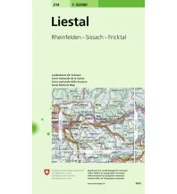 Wanderkarten Schweiz & FL 214 Liestal 1:50.000 Bundesamt für Landestopographie