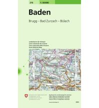 Wanderkarten Schweiz & FL Baden 1:50.000 Bundesamt für Landestopographie