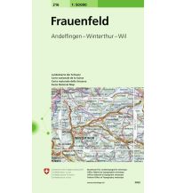 Wanderkarten Schweiz & FL Frauenfeld 1:50.000 Bundesamt für Landestopographie