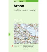 Hiking Maps North Switzerland Arbon 1:50.000 Bundesamt für Landestopographie