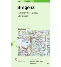 Hiking Maps Vorarlberg Bregenz 1:50.000 Bundesamt für Landestopographie