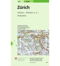 Wanderkarten Schweiz & FL Zürich 1:50.000 Bundesamt für Landestopographie