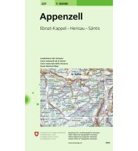 Wanderkarten Nordostschweiz Appenzell 1:50.000 Bundesamt für Landestopographie