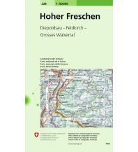Wanderkarten Vorarlberg Hoher Freschen 1:50.000 Bundesamt für Landestopographie