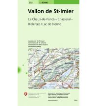 Hiking Maps Switzerland 232 Vallon de St-Imier 1:50.000 Bundesamt für Landestopographie
