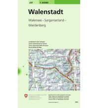 Wanderkarten Nordostschweiz Walenstadt 1:50.000 Bundesamt für Landestopographie