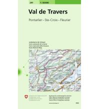 Wanderkarten Schweiz & FL 241 Val de Travers 1:50.000 Bundesamt für Landestopographie