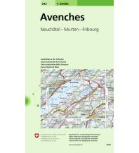 Hiking Maps Switzerland Avenches 1:50.000 Bundesamt für Landestopographie