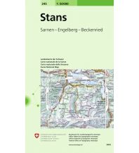 Hiking Maps Switzerland SLK 50 Bl.245 Schweiz - Stans 1:50.000 Bundesamt für Landestopographie