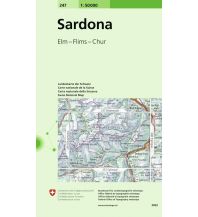 Wanderkarten Schweiz & FL Sardona 1:50.000 Bundesamt für Landestopographie