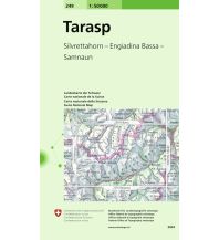 Hiking Maps Vorarlberg Landeskarte der Schweiz 249, Tarasp 1:50.000 Bundesamt für Landestopographie