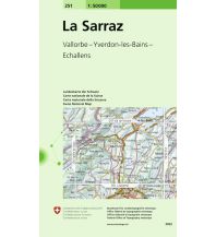 Hiking Maps Switzerland 251 La Sarraz 1:50.000 Bundesamt für Landestopographie