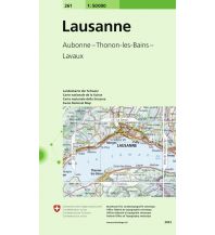 Wanderkarten Lausanne 1:50.000 Bundesamt für Landestopographie