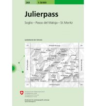 Wanderkarten Schweiz & FL Landeskarte der Schweiz 268, Julierpass 1:50.000 Bundesamt für Landestopographie