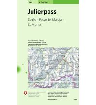 Hiking Maps Switzerland Landeskarte der Schweiz 268, Julierpass 1:50.000 Bundesamt für Landestopographie