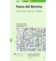 Hiking Maps Switzerland Landeskarte der Schweiz 269, Passo del Bernina 1:50.000 Bundesamt für Landestopographie