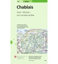 Wanderkarten Schweiz & FL SLK 50 Bl.271 Schweiz/Frankreich - Chablais 1:50.000 Bundesamt für Landestopographie