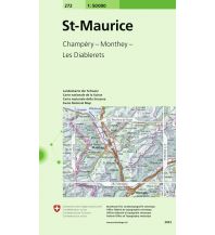 Wanderkarten Schweiz & FL SLK 50 Bl.272 Schweiz - St. Maurice 1:50.000 Bundesamt für Landestopographie