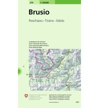 Wanderkarten Schweiz & FL 279, Brusio 1:50.000 Bundesamt für Landestopographie