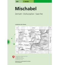 Wanderkarten Schweiz & FL Landeskarte der Schweiz 284, Mischabel 1:50.000 Bundesamt für Landestopographie