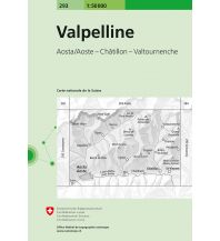 Wanderkarten Schweiz & FL Landeskarte der Schweiz 293, Valpelline 1:50.000 Bundesamt für Landestopographie
