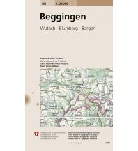 Wanderkarten Schweiz & FL Landeskarte der Schweiz 1011, Beggingen 1:25.000 Bundesamt für Landestopographie