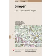 Hiking Maps North Switzerland Landeskarte der Schweiz 1012, Singen 1:25.000 Bundesamt für Landestopographie