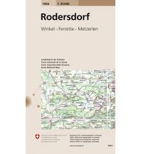 Wanderkarten Schweiz & FL 1066 Rodersdorf 1:25.000 Bundesamt für Landestopographie