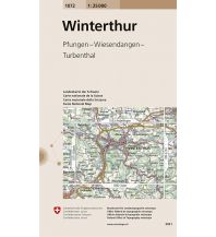 Wanderkarten Schweiz & FL Landeskarte der Schweiz 1072, Winterthur 1:25.000 Bundesamt für Landestopographie