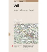 Wanderkarten Nordostschweiz Landeskarte der Schweiz 1073, Wil 1:25.000 Bundesamt für Landestopographie