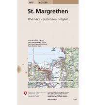 Wanderkarten Vorarlberg Landeskarte der Schweiz 1076, St. Margrethen 1:25.000 Bundesamt für Landestopographie
