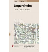 Hiking Maps North Switzerland Landeskarte der Schweiz Degersheim 1:25.000 Bundesamt für Landestopographie