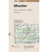 Hiking Maps Switzerland Landeskarte der Schweiz 1106, Moutier 1:25.000 Bundesamt für Landestopographie