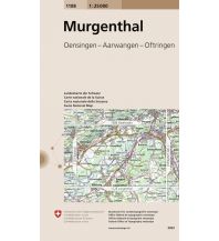 Hiking Maps Switzerland 1108 Murgenthal 1:25.000 Bundesamt für Landestopographie