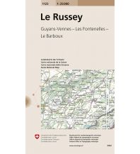 Wanderkarten Frankreich Landeskarte der Schweiz 1123, Le Russey 1:25.000 Bundesamt für Landestopographie