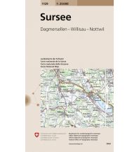 Hiking Maps Switzerland 1129 Sursee 1:25.000 Bundesamt für Landestopographie