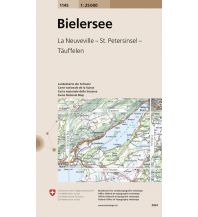 Wanderkarten Schweiz & FL Landeskarte der Schweiz 1145, Bielersee/Lac de Bienne 1:25.000 Bundesamt für Landestopographie