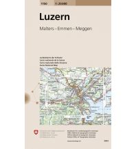 Hiking Maps Switzerland Landeskarte der Schweiz 1150, Luzern 1:25.000 Bundesamt für Landestopographie