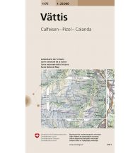 Hiking Maps North Switzerland Landeskarte der Schweiz 1175, Vättis 1:25.000 Bundesamt für Landestopographie