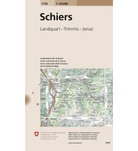 Hiking Maps Switzerland Landeskarte der Schweiz 1176, Schiers 1:25.000 Bundesamt für Landestopographie