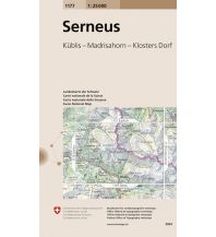 Wanderkarten Vorarlberg Landeskarte der Schweiz 1177, Serneus 1:25.000 Bundesamt für Landestopographie
